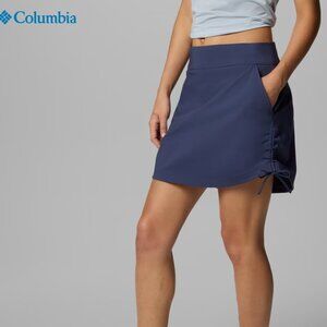 COLUMBIA Women's All Seasons™ Ruched Skort, Navy, Size Large, NWOT